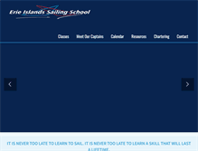 Tablet Screenshot of erieislandssailingschool.com